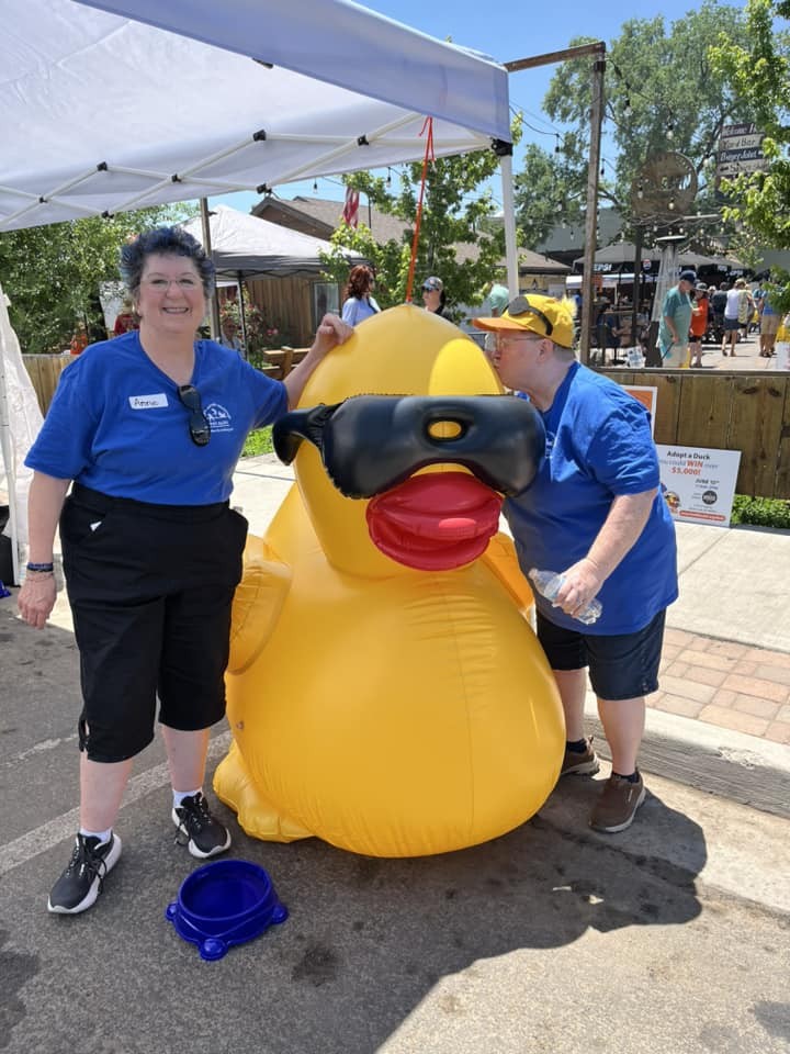 Anne and Kathy with Quackers